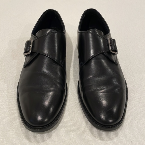 Joseph Abboud Men 9M Dixon Black Monk Strap Shoe - Picture 5 of 9